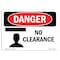 Signmission Safety Sign, OSHA Danger, 10" Height, Aluminum, No Clearance, Landscape, A-1014-L-1465 OS-DS-A-1014-L-1465 - alternate 1